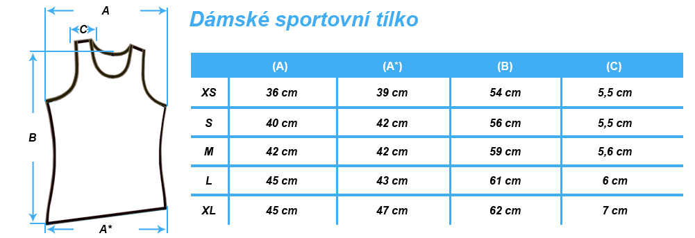 tabulka damske sportovni tilko